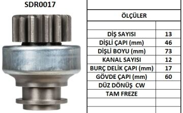 SDR0017  MARS DISLISI-13DIS  ANADOL DIZEL KAM YONET-DODGE-MF