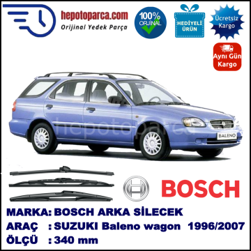 SUZUKI Baleno Wagon  340 mm 08.1996-09.2007 BOSCH Arka Silecek
