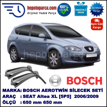 SEAT Altea XL [5P5] 05.2006-... 650/650 mm Bosch Aerotwin Araca Özel Silecek