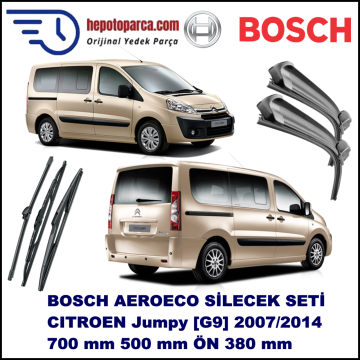 CITROEN Jumpy [G9] 02,2007-,,, Bosch Aeroeco Ön ve Arka Silecek Takımı