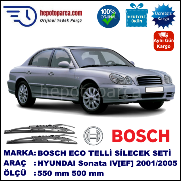 HYUNDAI Sonata IV [EF] 04.01-01.05 550 / 500 mm. BOSCH ECO Telli Silecek 2'li Takım