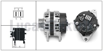 61920332  ALTERNATÖR 14V A128 80A BMC MEGASTAR