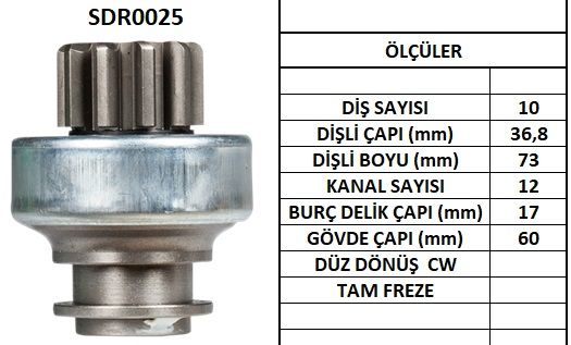 SDR0025  MARS DISLISI-10DIS  BMC LEVEND 1.8,8 0,LDV (SHERPA)