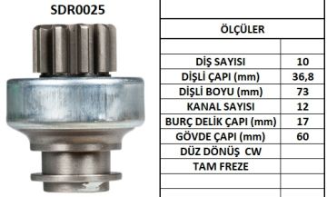 SDR0025  MARS DISLISI-10DIS  BMC LEVEND 1.8,8 0,LDV (SHERPA)