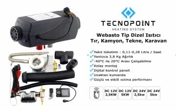 TEKNOPOİNT TC18-02 ARAÇ İÇİ ISITICI D2 24V WEBASTO
