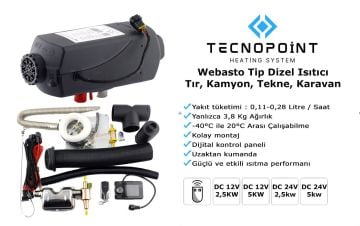 TEKNOPOİNT TC18-03 ARAÇ İÇİ ISITICI D4 12V WEBASTO