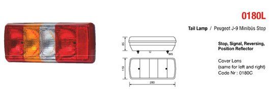 ÜÇLER.9-0180C ÜÇLER PEUGEOT J9 STOP CAMI