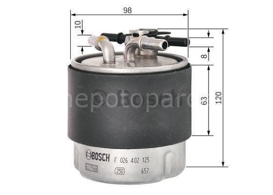 NISSAN Qashqai 1.5 dCi 01.2010 - 12.2013 BOSCH MAZOT FİLTRESİ filitre