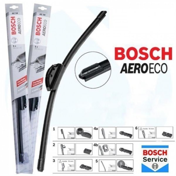 DAEWOO LeMans  09.1988-10.1996, 450 / 450 mm. BOSCH AEROECO Aparatlı Muz Silecek