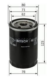 VOLVO XC60 2.0T FWD 08.2010 - 07.2011 BOSCH YAĞ FİLTRESİ filitre