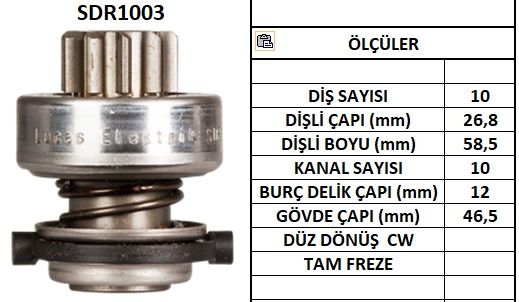 SDR1003  MARS DISLISI-10DIS FORD CAPRI,ESCORT ,FIESTA,GRANADAMONDEO - RENAULT 9 DIZEL