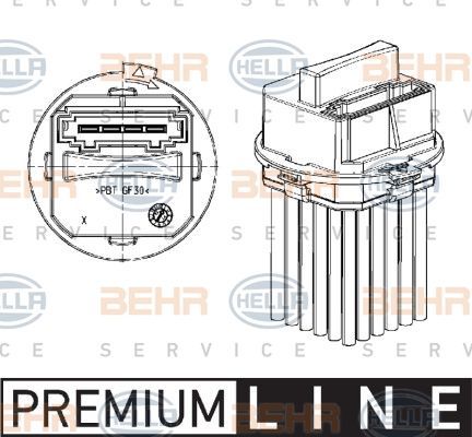 PSA - AYAR, KALORİFER MOTORU CITROEN C3 II - CITOREN C4 I - C4 COUPE - C5 III - C5 III BREAK - C6 - DS 3 6441 S7 - 6441.S7
