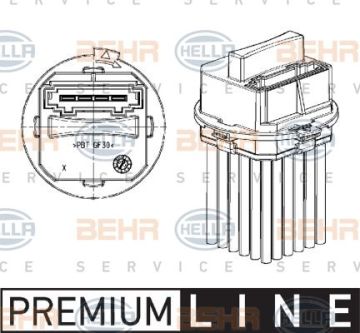 PSA - AYAR, KALORİFER MOTORU CITROEN C3 II - CITOREN C4 I - C4 COUPE - C5 III - C5 III BREAK - C6 - DS 3 6441 S7 - 6441.S7