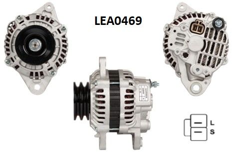 LEA0469  ALTERNATOR 14V/90A MITSUBISHI PAJERO  II 2.8TD,CANTER 35,55 -TALBOT SIMCA 1301 TOURISME 1.3