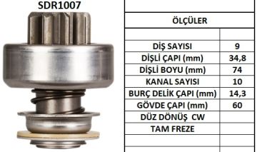SDR1007  MARS DISLISI-9DIS ALFA ROMEO-MERCEDE S 200D-IVECO-MAG.MIN.50NC