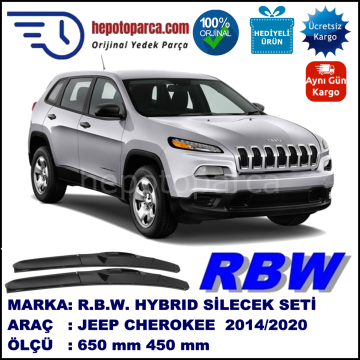 JEEP CHEROKEE HYBRID SİLECEK TAKIMI RBW ARACA ÖZEL  (2014→)