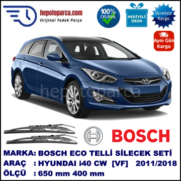 HYUNDAI i40 CW Kombi [VF] 03.11-... 650 / 400 mm. BOSCH ECO Telli Silecek 2'li Takım