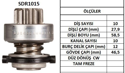 SDR1015  MARS DISLISI-10DIS  FIAT UNO,TIPO-ME RCEDES -PEUGEOT 106D - RENAULT R11,R5D,R9D