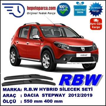 DACIA STEPWAY HYBRID SİLECEK TAKIMI RBW ARACA ÖZEL (2012-2015)