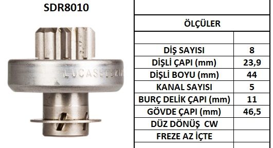 SDR8010  MARŞ DİŞLİSİ CLİO KANGOO LAGUNA RENAULT