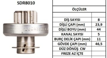 SDR8010  MARŞ DİŞLİSİ CLİO KANGOO LAGUNA RENAULT
