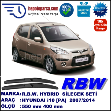 HYUNDAI i10 HYBRID SİLECEK TAKIMI RBW ARACA ÖZEL (2007→)