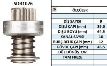 SDR1026  MARS DISLISI-9DIS  BMW315,316,318,32 0,518,525MAZDA 323 1.3 - MERCEDES - TOYOTA