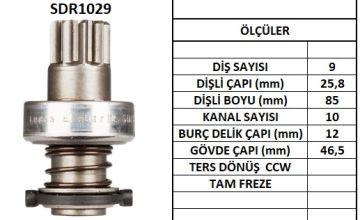 SDR1029  MARS DISLISI-9DIS  VW TRANSPORTER DI ZEL 1.6TERS FRZ