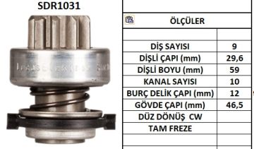 SDR1031  MARS DISLISI-9DIS  LAND ROVER -BMW 3 .16I,3.18I,5.1I5.20I - MAZDA 323 - FORD TAUNUS SIK FREZE