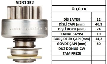 SDR1032  MARS DISLISI-12DIS  FORD FT 80,100,1 20,130,160,190-TRANSIT 2.5D/TD