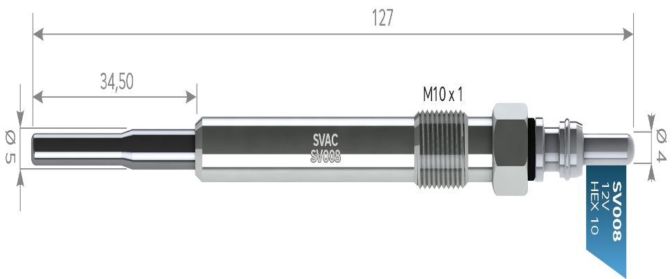 SVAC SV008 KIZDIRMA BUJİSİ AUDİ A4-A6-SÜPERB-PASSAT 2.5 VW VOLKSWAGEN