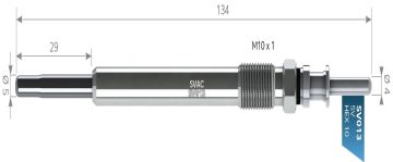 SVAC SV013 KIZDIRMA BUJİSİ  7.40-7.45D-E65-E669 5V BMW