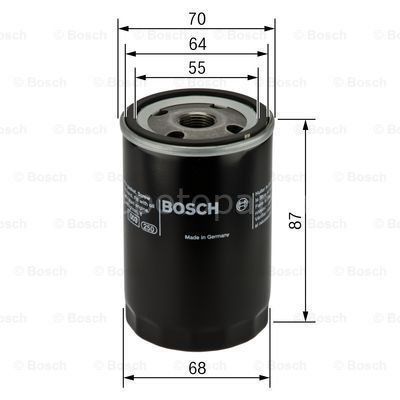 FIAT Punto 1.4 i.e. 16V 07.2003 - 12.2010 BOSCH YAĞ FİLTRESİ filitre