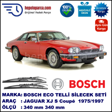 JAGUAR XJ S Coupé  09.75-12.97 340 / 340 mm. BOSCH ECO Telli Silecek 2'li Takım
