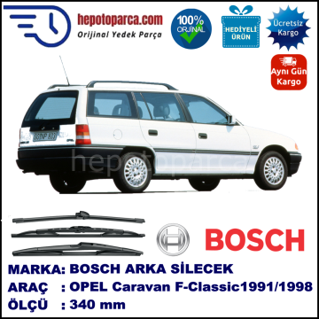 OPEL Astra Caravan [F] 340 mm 09.1991-08.1998 BOSCH Arka Silecek