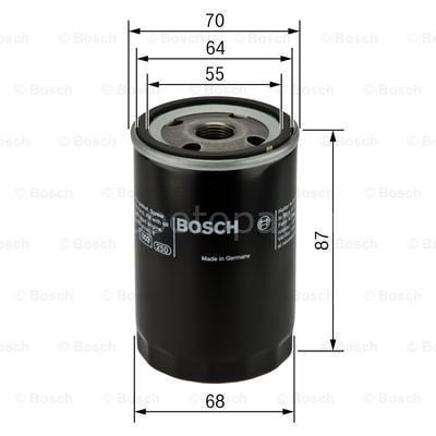 FIAT Panda 1.1 i.e. 10.2003 - 12.2009 BOSCH YAĞ FİLTRESİ filitre