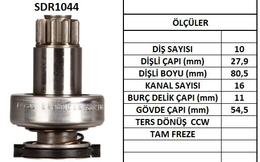 SDR1044  MARS DISLISI-10DIS  AUDI-FORD-SEAT I BIZA - SKODAOCTAVIA - VW VENTO,GOLF,POLO