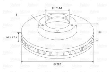 186537 FREN DİSKİ (ÖN) X2 FORD TRANSİT T15 5025611 5029816