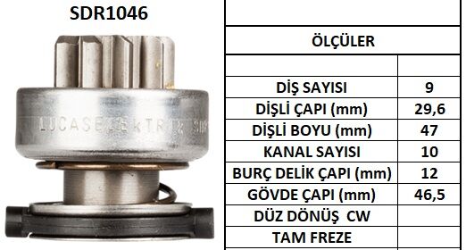 SDR1046  MARS DISLISI-9DIS  FIAT BRAVO 1.8,2. 00,MAREATOYOTA CARINA SIK FRZ. - NISSAN DATSUN