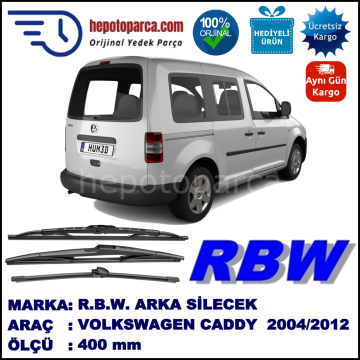 VOLKSWAGEN CADDY 3 TEK KAPI MUZ ARKA SİLECEK RBW ARACA ÖZEL (2004-2015)