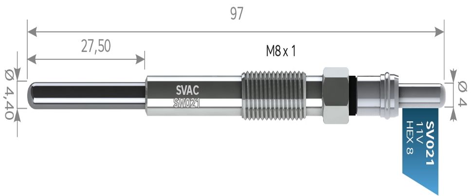 SVAC SV021 KIZDIRMA BUJİSİ CITROEN-C5-C6-PEUGEOT 407
