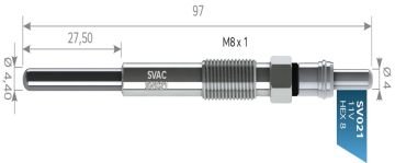 SVAC SV021 KIZDIRMA BUJİSİ CITROEN-C5-C6-PEUGEOT 407