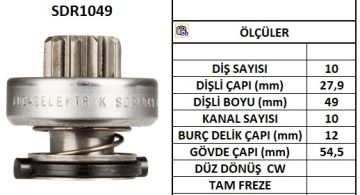 SDR1049  MARS DISLISI-10DIS  MERCEDES E SERIS I,C DIZEL SERI.