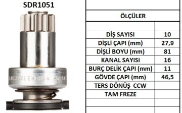 SDR1051  MARS DISLISI-10DIS  AUDI A3 1.6,1.8, 1.8T-SEAT IBIZACORDOBA - VW GOLF,POLO