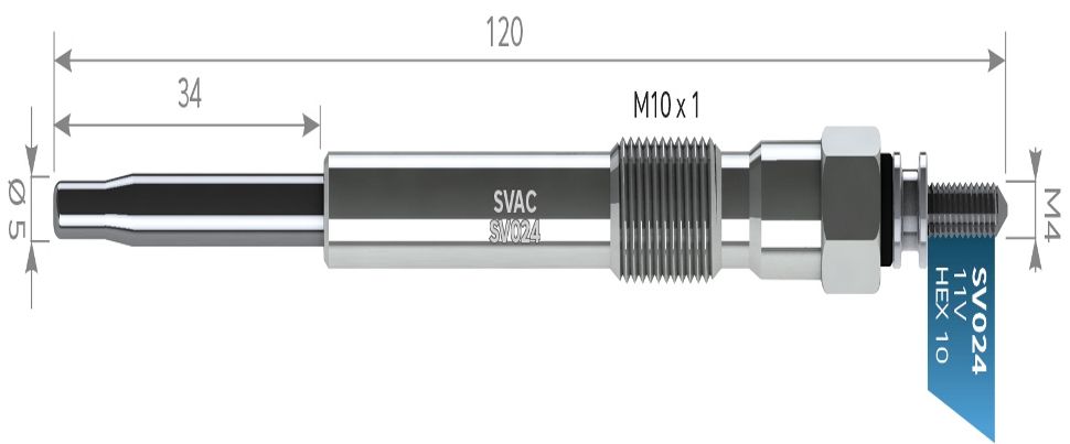 SVAC SV024 KIZDIRMA BUJİSİ CITROEN-JUMPER-BOXER 2.5 TDI FİAT PEUGEOT