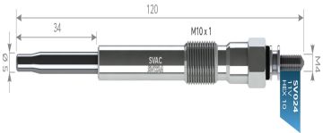 SVAC SV024 KIZDIRMA BUJİSİ CITROEN-JUMPER-BOXER 2.5 TDI FİAT PEUGEOT