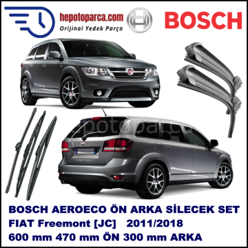 FIAT Freemont [JC] 06,2011-,,, Bosch Aeroeco Ön ve Arka Silecek Takımı