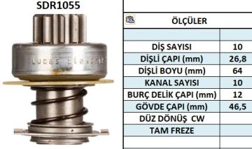 SDR1055  MARS DISLISI-10DIS  FORD GRANADA,CAP RI,TAUNUS 1.6,ESCORT AYLI INCA FREZE