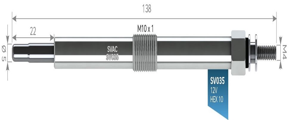 SVAC SV035 KIZDIRMA BUJİSİ PERKINS 1103-1104 JSB MASTAŞ