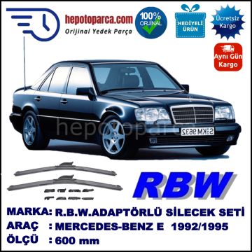 MERCEDES-BENZ Serie E [124] 02.1992-07.1995, 600 / - mm.  RBW  ADAPTÖRLÜ MUZ SİLECEK